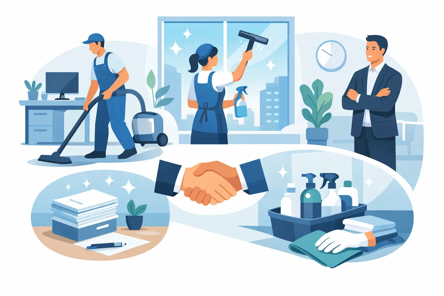 5 Vorteile professioneller Büroreinigung